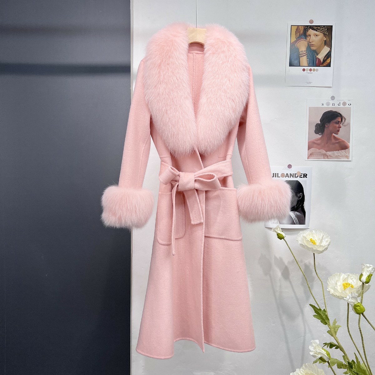 Autumn And Winter Fur Coat Wool Double-sided Coat Women's Long - Image 3